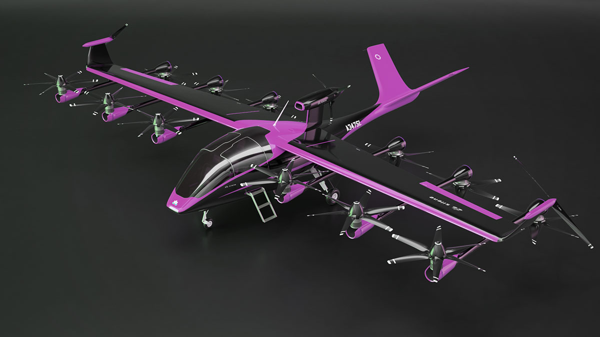 AMRD Silene Hybrid Jet 3D CGI Render Variation Pattern Pink