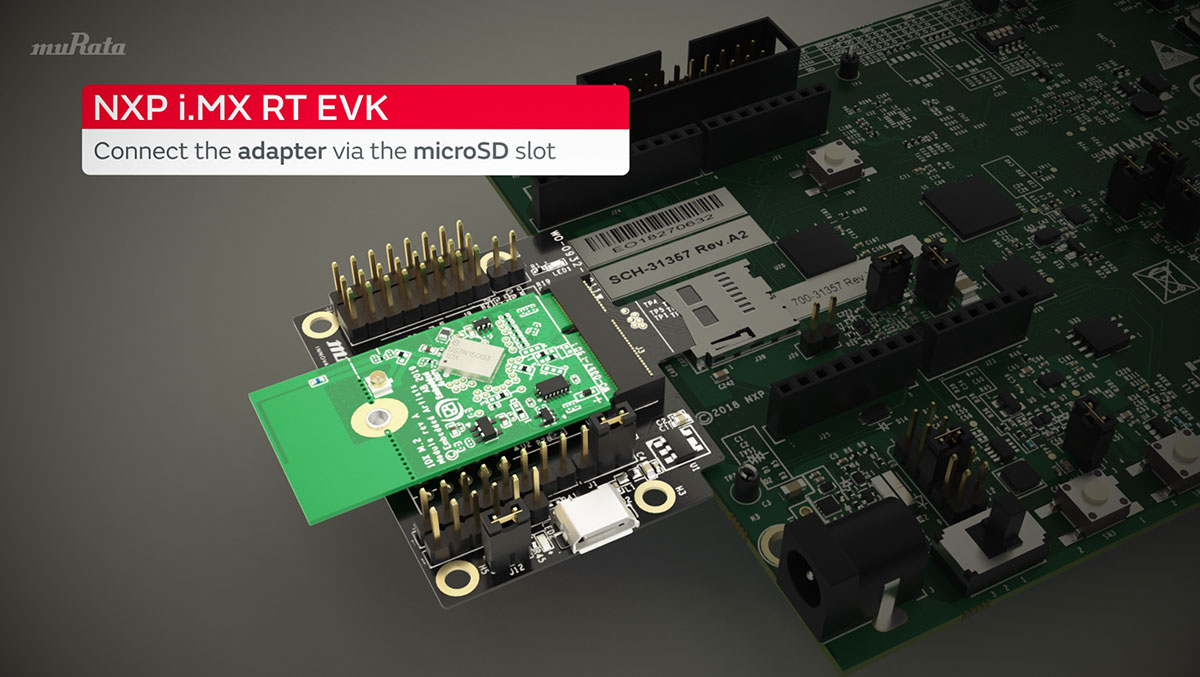 Connection the Adapter to the NXP board